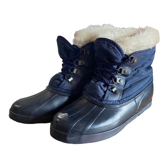 Eddie Bauer Sorel Lined Waterproof Insulated Duck Boots Women’s SIZE 7 Black Y5 - Picture 2 of 11